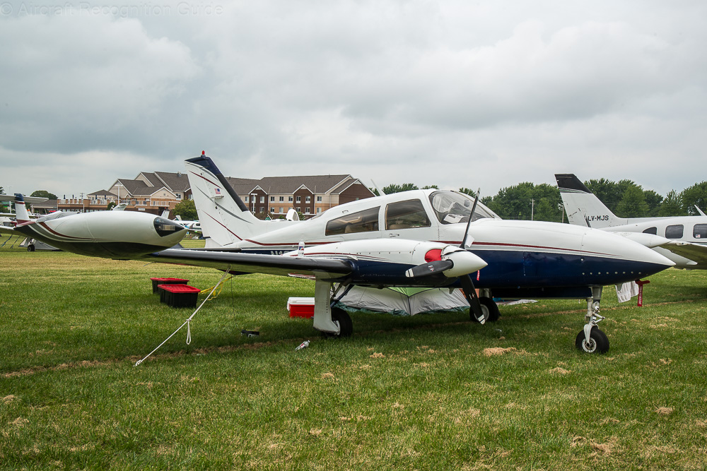 The Cessna 310R is best recognised by its long, pointed nose. Image