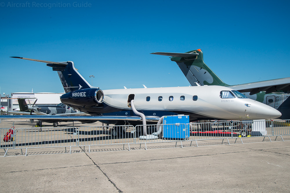 The EMB545 Legacy 450 is the smallest of the family with six cabin windows. Image