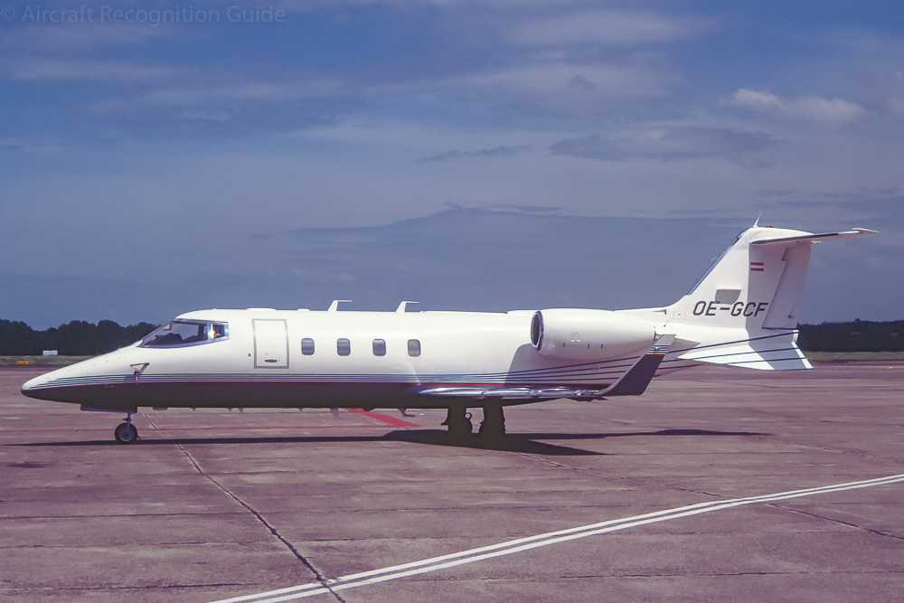 The Learjet 55C has two big ventral fins, called Image