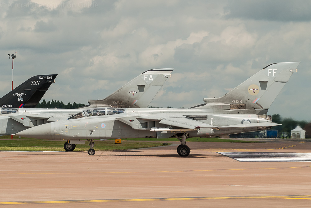 A full side view of a Royal Air Force Tornado F3. Image